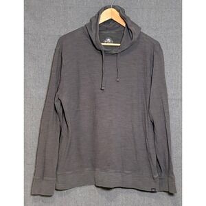 Faherty Brand Mens Organic Cotton Slub Hoodie Charcoal Gray Sz XL